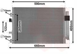 VAN WEZEL Condensator, climatizare VAN WEZEL 18005484 (18005484)