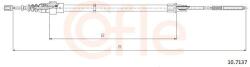 COFLE Cablu, frana de parcare COFLE 10.7137 (10.7137) - automobilus