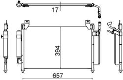 MAHLE Condensator, Climatizare Ac642000S Mazda Cx-7 (AC642000S)