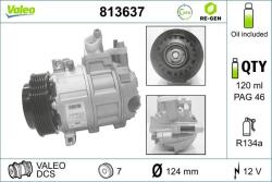 VALEO Compresor, climatizare VALEO RE-GEN REMANUFACTURED 813637 (813637)