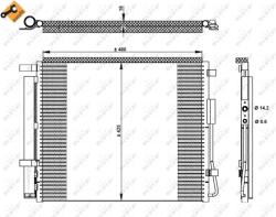 NRF Condensator, Climatizare 350333 Hyundai Grand Santa Fé/Santa Fé Iii (350333)