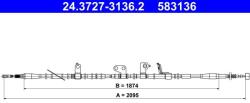 ATE Cablu, frana de parcare ATE 24.3727-3136.2 (24.3727-3136.2) - automobilus