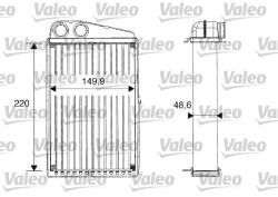 VALEO Schimbator Caldura, Incalzire Habitaclu 812247 Renault Megane Ii/Scénic Ii (812247)
