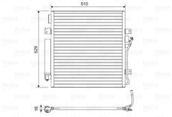 VALEO Condensator, climatizare VALEO 814163 (814163)