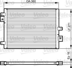 VALEO Condensator, Climatizare 814167 Porsche 911/Boxster/Cayman