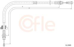 COFLE Cablu, frana de parcare COFLE 11.5585 (11.5585) - automobilus