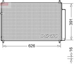 DENSO Condensator, climatizare DENSO DCN50041 (DCN50041) - automobilus