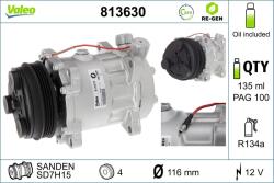 VALEO Compresor, climatizare VALEO RE-GEN REMANUFACTURED 813630 (813630)