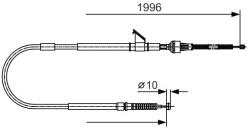 Bosch Cablu, frana de parcare BOSCH 1 987 482 068 (1 987 482 068) - automobilus