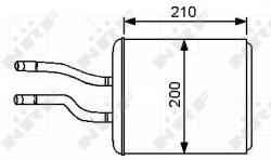 NRF Schimbator Caldura, Incalzire Habitaclu 53244 Alfa Romeo 147/156/Gt (53244)