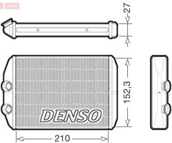 DENSO Schimbător de căldură, încălzire habitaclu DENSO DRR23022 (DRR23022) - automobilus