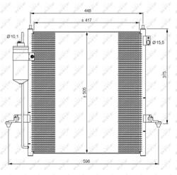 NRF Condensator, Climatizare 35871 Mitsubishi L200 / Triton