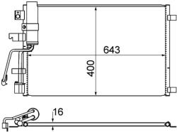 MAHLE Condensator, Climatizare Ac607001S Nissan Qashqai I (AC607001S)
