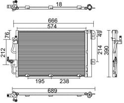 E-KRAFT Condensator, climatizare E-KRAFT 1924005336 (1924005336)