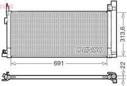 DENSO Condensator, climatizare DENSO DCN50124 (DCN50124) - automobilus