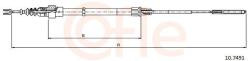 COFLE Cablu, frana de parcare COFLE 10.7491 (10.7491) - automobilus