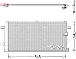 DENSO Condensator, climatizare DENSO DCN02044 (DCN02044) - automobilus