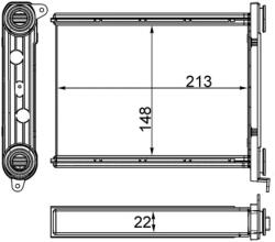 MAHLE Schimbator Caldura, Incalzire Habitaclu Ah259000S Fiat Talento Nissan Nv300