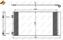 NRF Condensator, Climatizare 35961 Mini Mini/Mini Clubman/Mini Clubvan (35961)