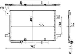 MAHLE Condensator, Climatizare Ac369000S Mercedes-Benz A-Class/B-Class (AC369000S)