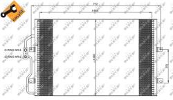 NRF Condensator, Climatizare 35802 Citroën Evasion/Jumpy I Fiat Scudo/Ulysse (35802)
