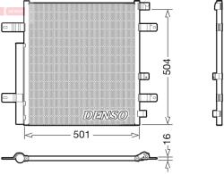 DENSO Condensator, Climatizare Dcn99054 Mercedes-Benz Atego/Atego 2/Atego 3/Econic 2