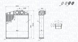 Magneti Marelli Schimbător de căldură, încălzire habitaclu MAGNETI MARELLI 350218419000 (350218419000)
