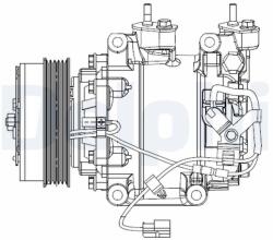 DELPHI Compresor, climatizare DELPHI CS20510 (CS20510) - automobilus