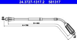 ATE Cablu, Frana De Parcare 24.3727-1317.2 Volvo S80 Ii