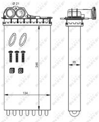 NRF Schimbator Caldura, Incalzire Habitaclu 54332 Citroën C3 I/C3 Pluriel (54332)
