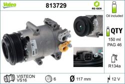 VALEO Compresor, climatizare VALEO RE-GEN REMANUFACTURED 813729 (813729)