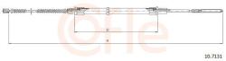 COFLE Cablu, frana de parcare COFLE 10.7131 (10.7131)