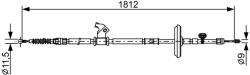Bosch Cablu, Frana De Parcare 1987482503 Chevrolet Cruze Opel Astra J (1987482503)