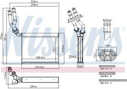 NISSENS Schimbator Caldura, Incalzire Habitaclu 707299 Porsche Cayenne Vw Touareg (707299)