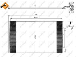 NRF Condensator, Climatizare 35882 Volvo C30/C70 Ii/S40 Ii/V50