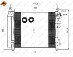NRF Condensator, Climatizare 35888 Kia Picanto I (35888)