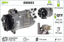 VALEO Compresor, climatizare VALEO RE-GEN REMANUFACTURED 690693 (690693)