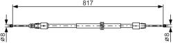 Bosch Cablu, Frana De Parcare 1987482024 Mercedes-Benz Gl-Class/M-Class (1987482024)