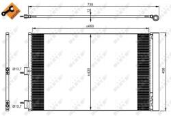NRF Condensator, Climatizare 350206 Mercedes-Benz A-Class/Cla/Cla Shooting Brake (350206)