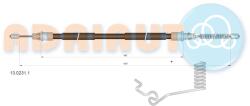 ADRIAUTO Cablu, Frana De Parcare Spate Dreapta 13.0231. 1 Ford Transit/Transit Tourneo (13.0231.1)