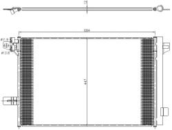NRF Condensator, Climatizare 350369 Vw California T6/Multivan T6/Transporter T6
