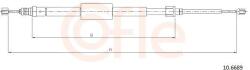 COFLE Cablu, frana de parcare COFLE 10.6689 (10.6689)