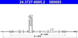 ATE Cablu, Frana De Parcare 24.3727-0685.2 Ford Transit V363 (24.3727-0685.2)