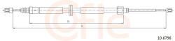 COFLE Cablu, frana de parcare COFLE 10.6796 (10.6796) - automobilus