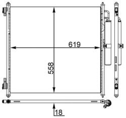 MAHLE Condensator, Climatizare Ac37000S Land Rover Defender/Discovery V/Range Rover Iv