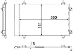 MAHLE Condensator, Climatizare Ac487000S Citroën C8/Jumpy Ii Fiat Scudo/Ulysse (AC487000S)