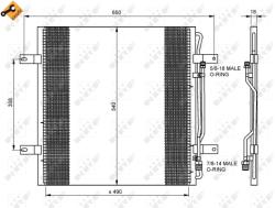 NRF Condensator, Climatizare 35781 Mercedes-Benz Atego/Atego 2