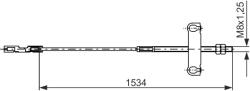 Bosch Cablu, Frana De Parcare 1987482195 Ford Transit Ford Australia Transit (1987482195)
