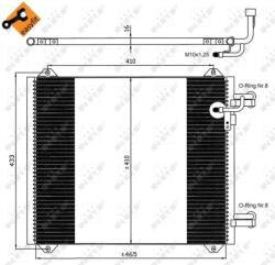 NRF Condensator, Climatizare 35362 Audi A2
