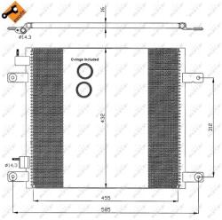 NRF Condensator, Climatizare 35364 Daf 65 Cf/75 Cf/85 Cf/Cf 65/Cf 75/Cf 85
